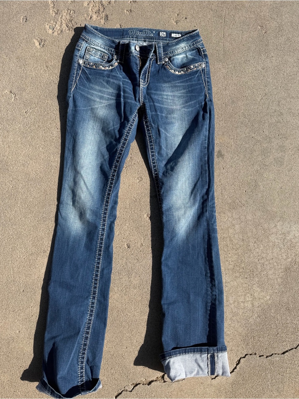 Miss Me Women's Dark Blue Bootcut Jeans